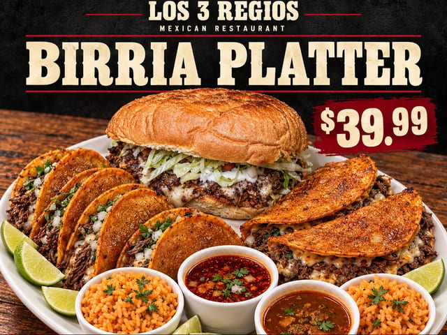 Birria Platter.