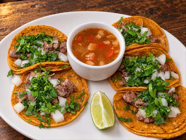 Combo St Tacos 5 Tripa.