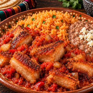 Chicharron Estilo Monterrey Plato