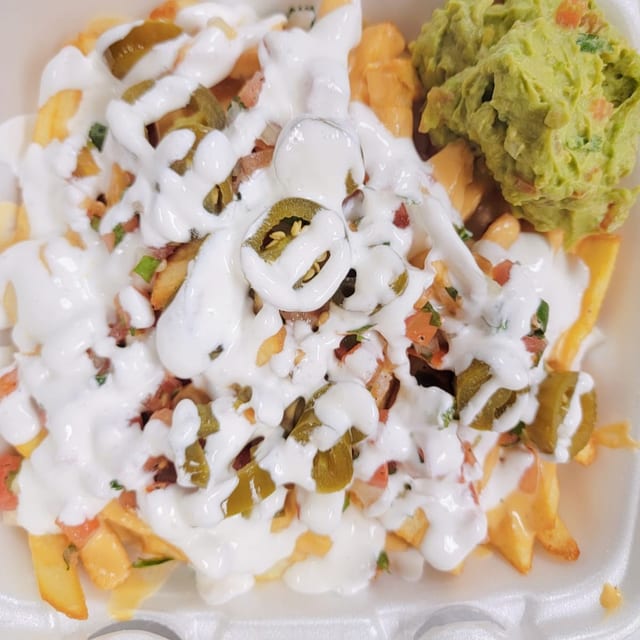 2 LOADED FRIES.