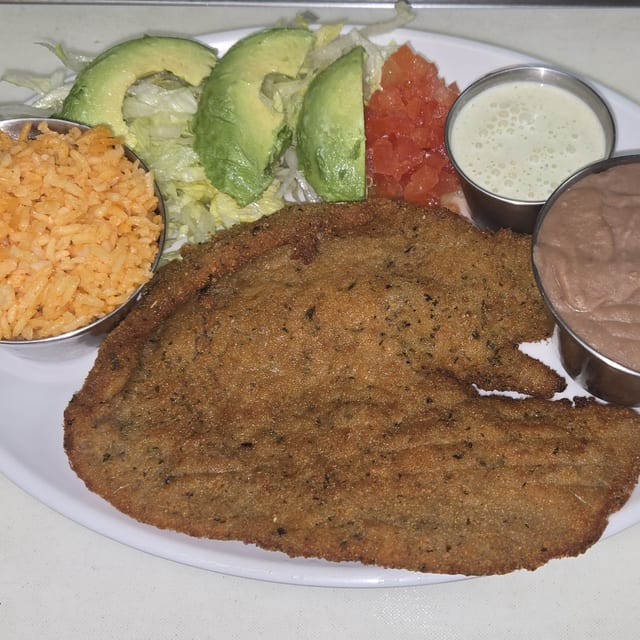 Milanesa de res.